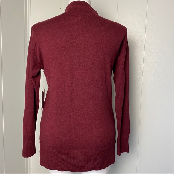 Chelsea28 Burgundy Cashmere Blend Sweater - Picture 4 of 7